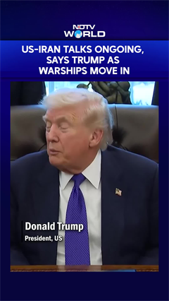 Video : Trump Says US-Iran Talks Ongoing Even As Warships Heading Towards Iran