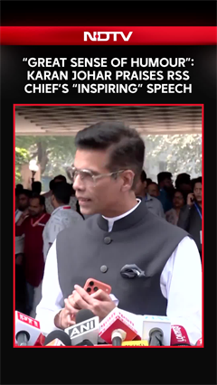 "Great Sense Of Humour": Karan Johar Praises RSS Chief Mohan Bhagwat's "Inspiring" Speech