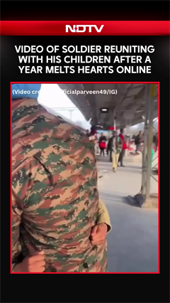 Heartwarming Video Of Soldier Reuniting With His Children Melts Hearts Online