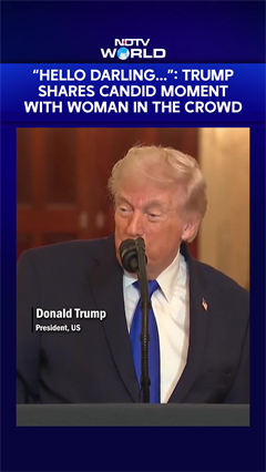"Hello Darling..." President Trump Shares A Candid Moment With A Woman Among The Crowd