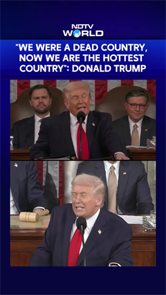 "US Was A Dead Country, Now We Are The Hottest": Trump's State Of The Union Speech