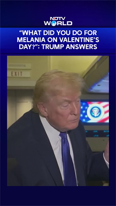 "What Did You Do For Melania On Valentine's Day?": Donald Trump Answers