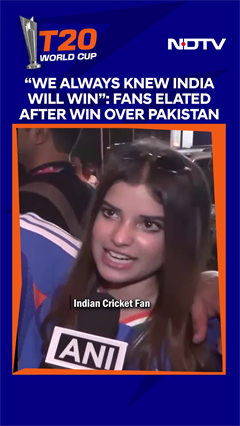 Indian Fans Elated After India's Big Win Over Pakistan: "Always Knew India Will Win"