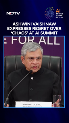 &ldquo;My Apologies&rdquo;: Union Minister Ashwini Vaishnaw Reacts to &lsquo;Chaos&rsquo; at AI Summit