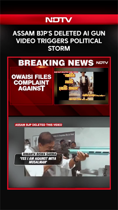 Assam News | Assam BJP's Deleted AI Gun Video Triggers Political Storm