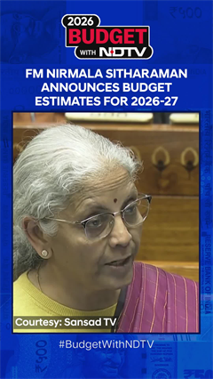 Nirmala Sitharaman Announces Budget Estimates For 2026-27
