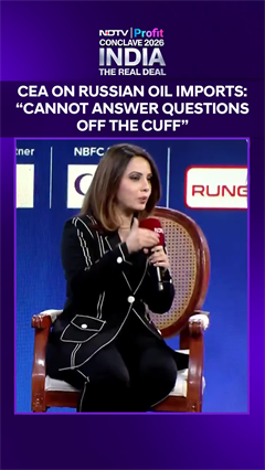 Chief Economic Adviser Nageswaran On Russian Oil Imports: "We Cannot Answer Russian Oil Questions Off The Cuff"