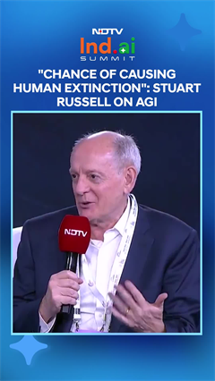 "Significant Chance Of Causing Human Extinction": Stuart Russell On AGI At NDTV Summit