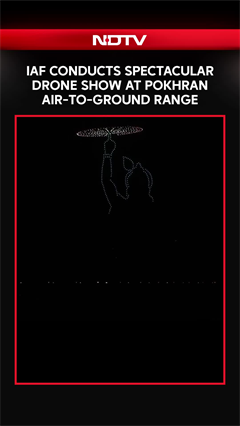 IAF Conducts Spectacular Drone Show At Pokhran Air-To-Ground Range