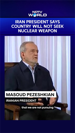 Iran President Says Country Will Not Seek Nuclear Weapons