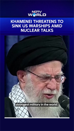 Iran Supreme Leader Threatens to Sink US Warships Amid Nuclear Talks