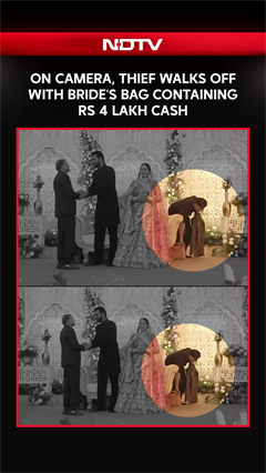 On Camera, Thief Walks Off With Bride's Bag Containing Rs 4 Lakh Cash
