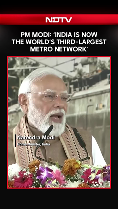 PM Modi In Meerut: 'India Is Now the World&rsquo;s Third-Largest Metro Network'