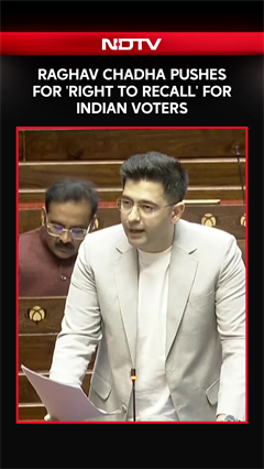 "5 Years Too Long...": Raghav Chadha Pushes For 'Right To Recall' For Indian Voters
