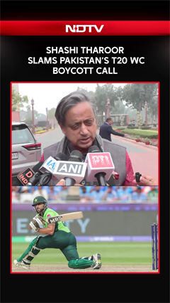 Shashi Tharoor Slams Pakistan&rsquo;s T20 World Cup Boycott Call
