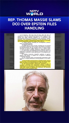 Rep. Massie Slams DOJ Over Epstein Files, Questions Redactions of Powerful Names