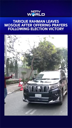 Tarique Rahman Leaves Mosque After Offering Prayers Following Election Victory