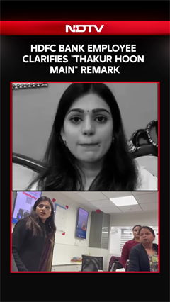 HDFC Bank Employee Clarifies "Thakur Hoon Main" Remark