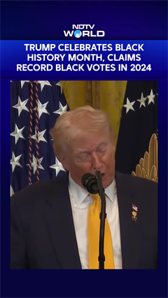 Black History Month | Trump Celebrates Black History Month, Claims Record Black Votes In 2024