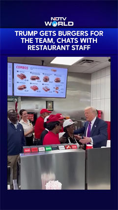 Trump Gets Burgers For The Team, Chats With Restaurant Staff: 'We Can Do Anything On Air Force One!'