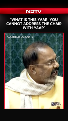 "What Is This Yaar, You Cannot Address The Chair With Yaar": LS Chair Tenneti