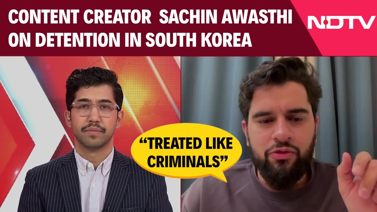 “Treated Like Criminals”: Sachin Awasthi On Detention In South Korea | NDTV Interview