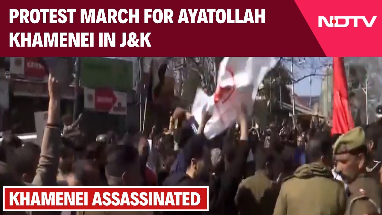 Protest March For Khamenei In J&K | Protests Erupt in J&K, Ladakh Over Khamenei's Killing