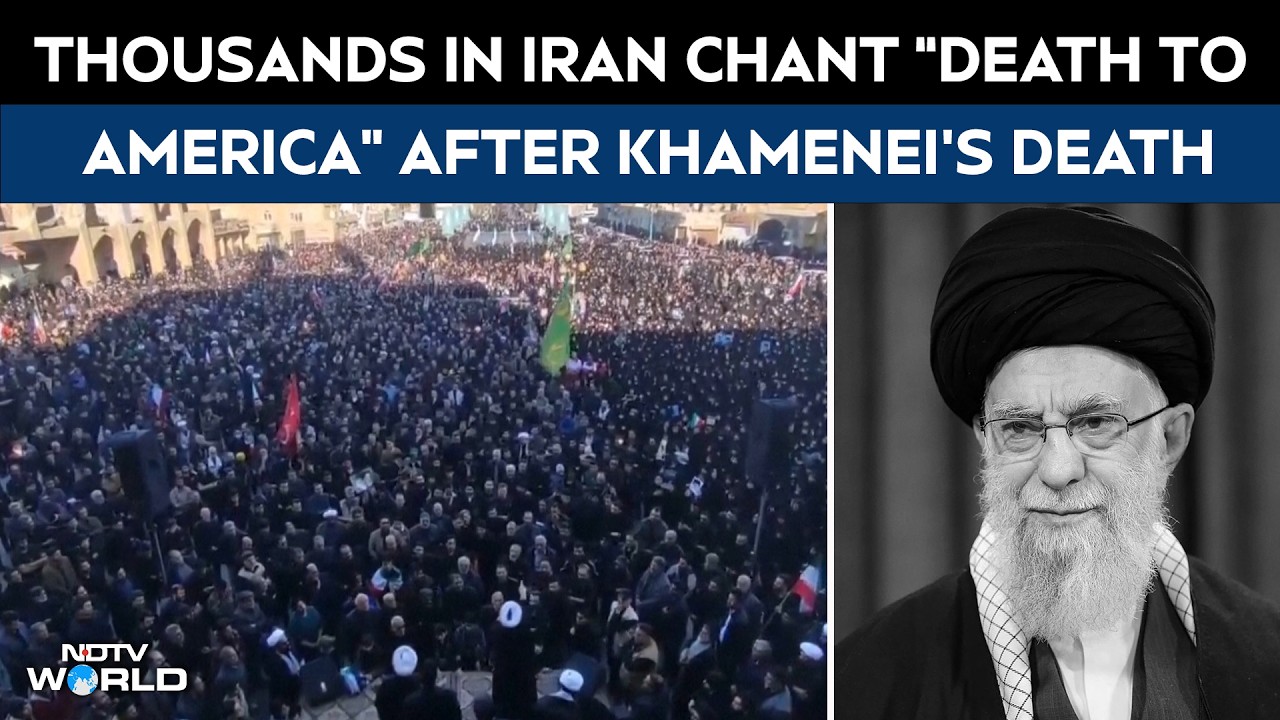 Thousands Rally In Iran As Pro-Government Supporters Mourn Khamenei, Chant ‘Death To America’