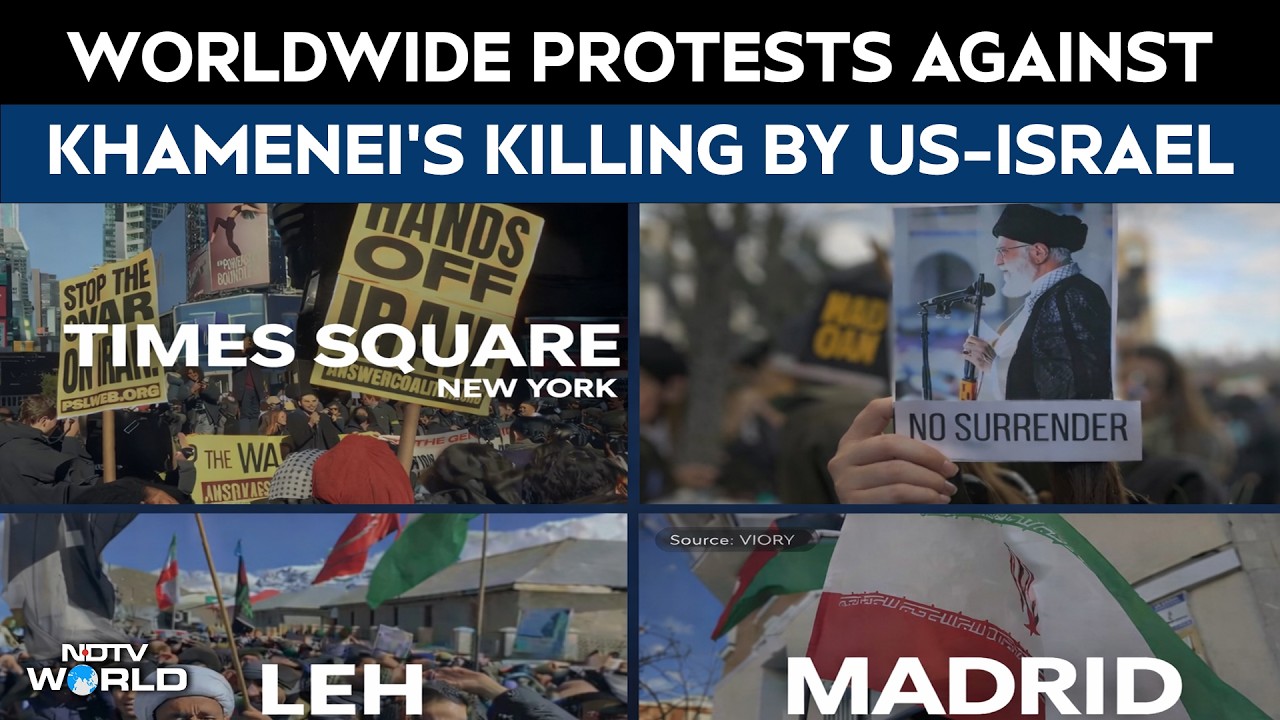 Khamenei News | Protests Erupt Worldwide After US-Israel Strikes On Iran And Killing Of Khamenei