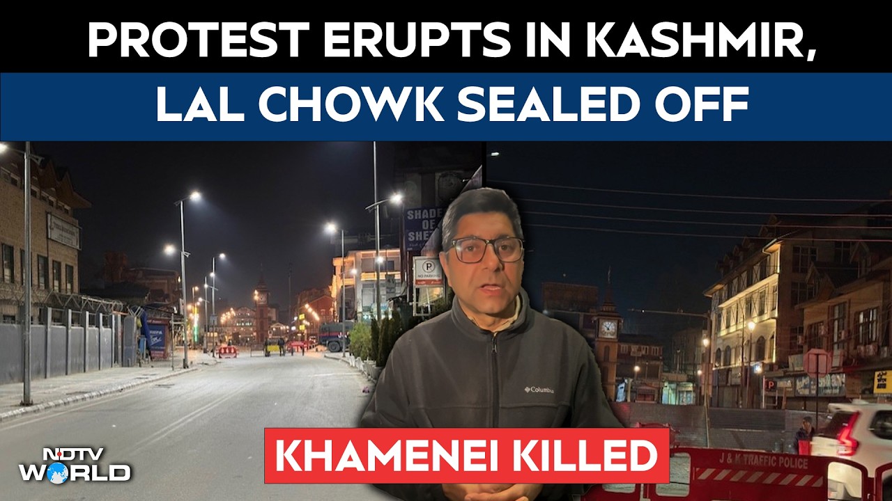 Khamenei News | Thousands Protest In Kashmir Over Killing Of Khamenei, Lal Chowk Sealed Off