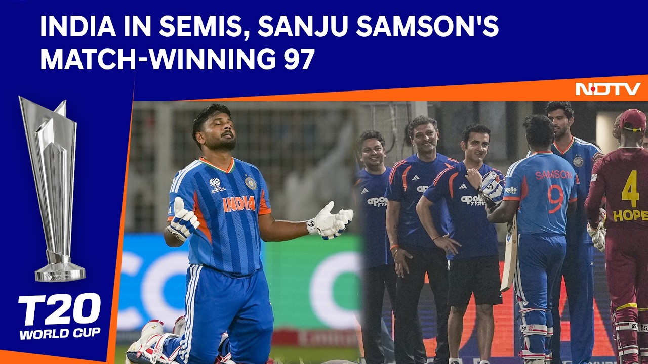 Sanju Samson's Redemption Arc Puts India Past West Indies And Into T20 World Cup Semi-Finals