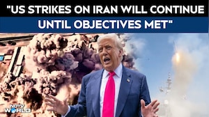 Donald Trump Says US Strikes On Iran Will Continue Until Objectives Met
