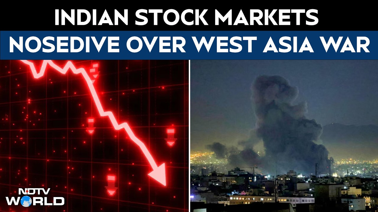 Stock Market News | Sensex Falls 1,100 Points, Nifty 330 As Markets Open After Iran Strikes