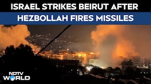 Israel Beirut News | Israel Strikes Beirut After Hezbollah Rocket, Drone Attacks; Tensions Escalate