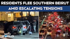 Israel Attack On Beirut | People Flee Beirut's Southern Suburbs After Israeli Strikes Hit The Area