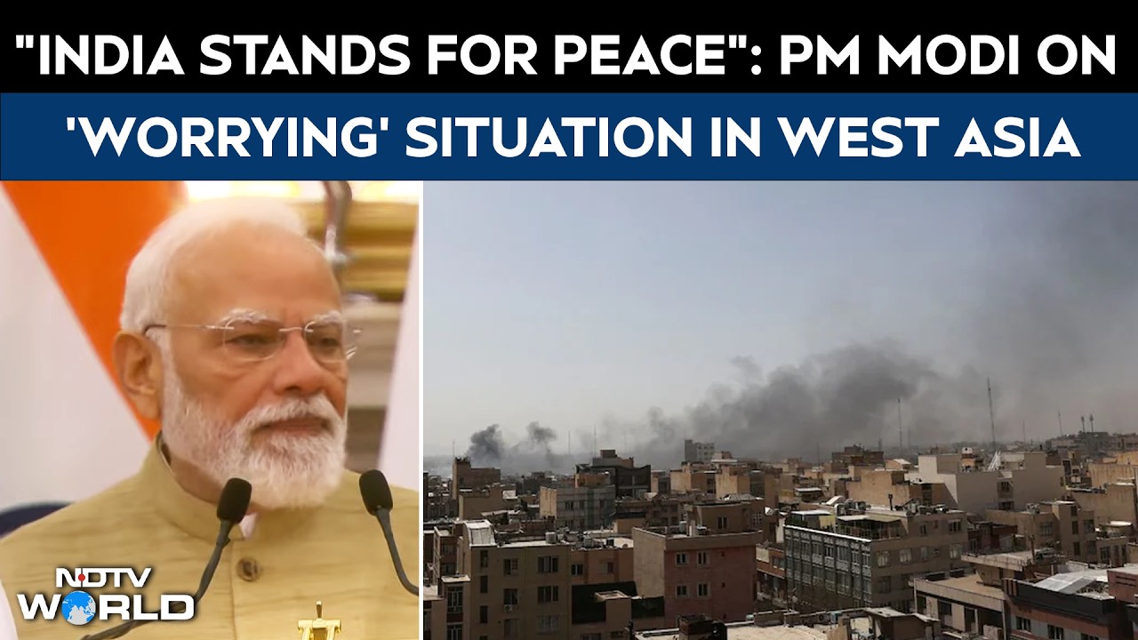 "India Stands For Peace": PM Modi On 'Worrying' Situation In West Asia