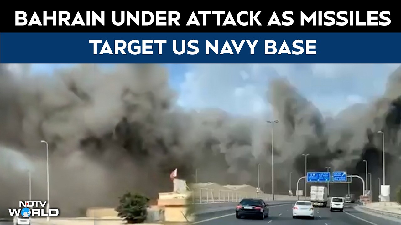 Iran Attack Bahrain | Bahrain Under Attack For Third Day As Missiles Target US Navy Base