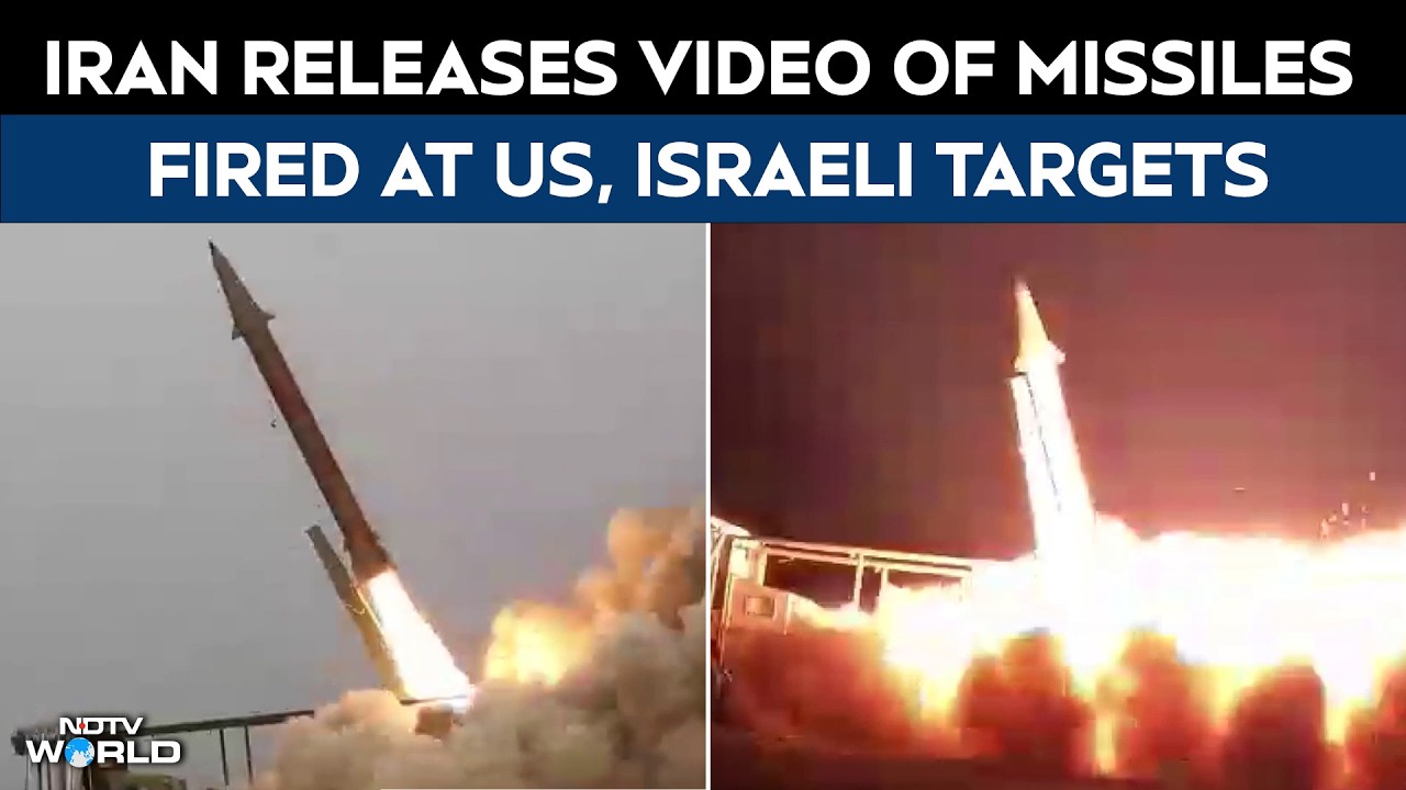 Iran News | Iran Releases Video Of Missiles Fired At US, Israeli Targets