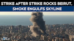 Israel Strikes Lebanon | Continuous Strikes & Explosions Rock Lebanese Capital, Thick Smoke Follows