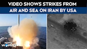 US Defense Dept. Video Shows Strikes From Air And Sea On Iran