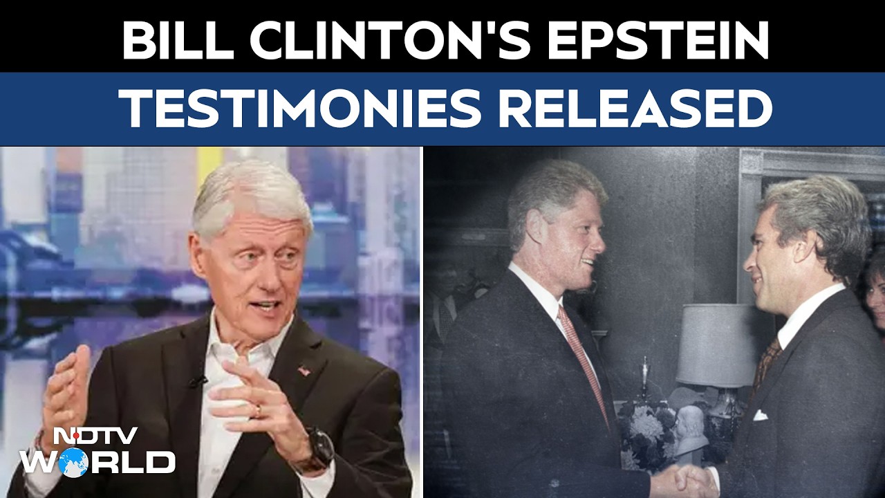 Epstein Files | Bill Clinton Questioned In Epstein Probe; Deposition Videos Released