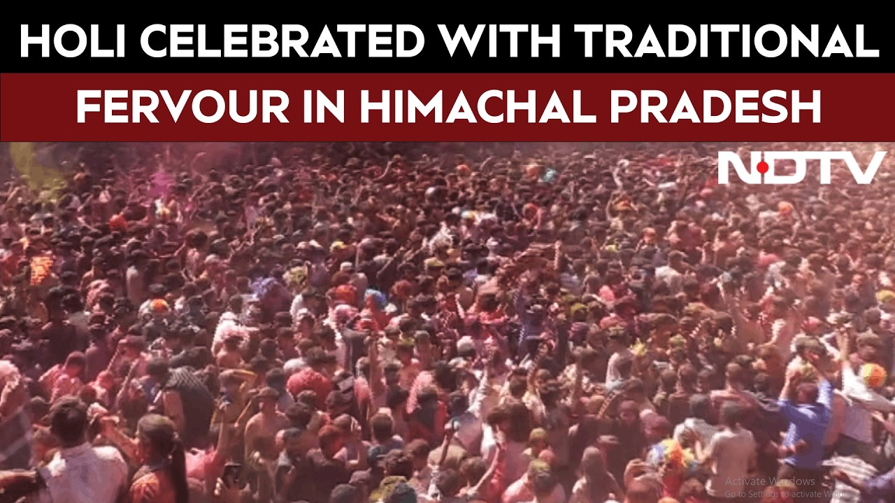 Holi Celebrated With Fervour As Per Local Tradition In Himachal Pradesh's Mandi