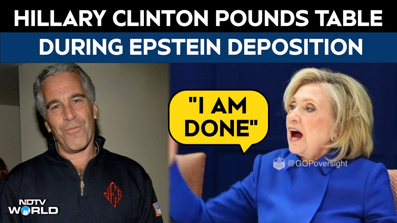 Hillary Clinton Pounds Table During Epstein Deposition: "I am Done" | Epstein Files