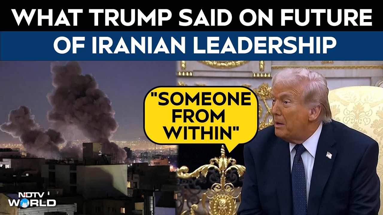 What Trump Said On Future Of Iranian Leadership: "Someone From Within..."
