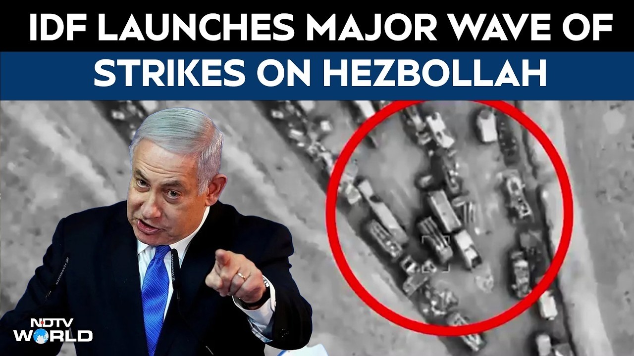 Israel Attacks Hezbollah | Israel Intensifies Strikes On Hezbollah; 60 Targets Hit In Lebanon