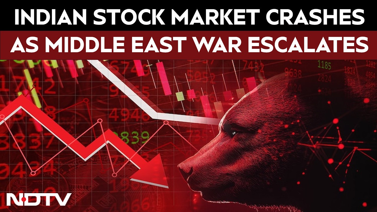 Sensex Down 1,600 Points, Nifty Slips 500 As Markets Crash Over Oil Concerns