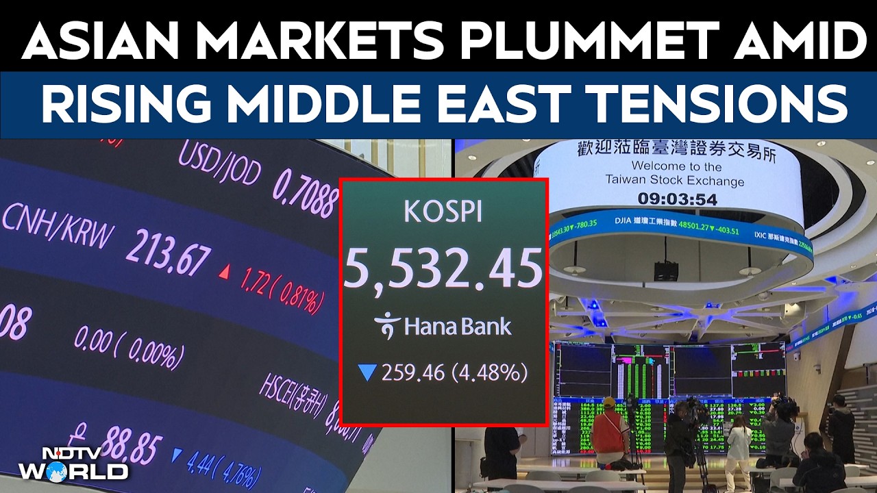 Iran Conflict | Asian Markets Plunge As Middle East Conflict Escalates And Oil Prices Surge