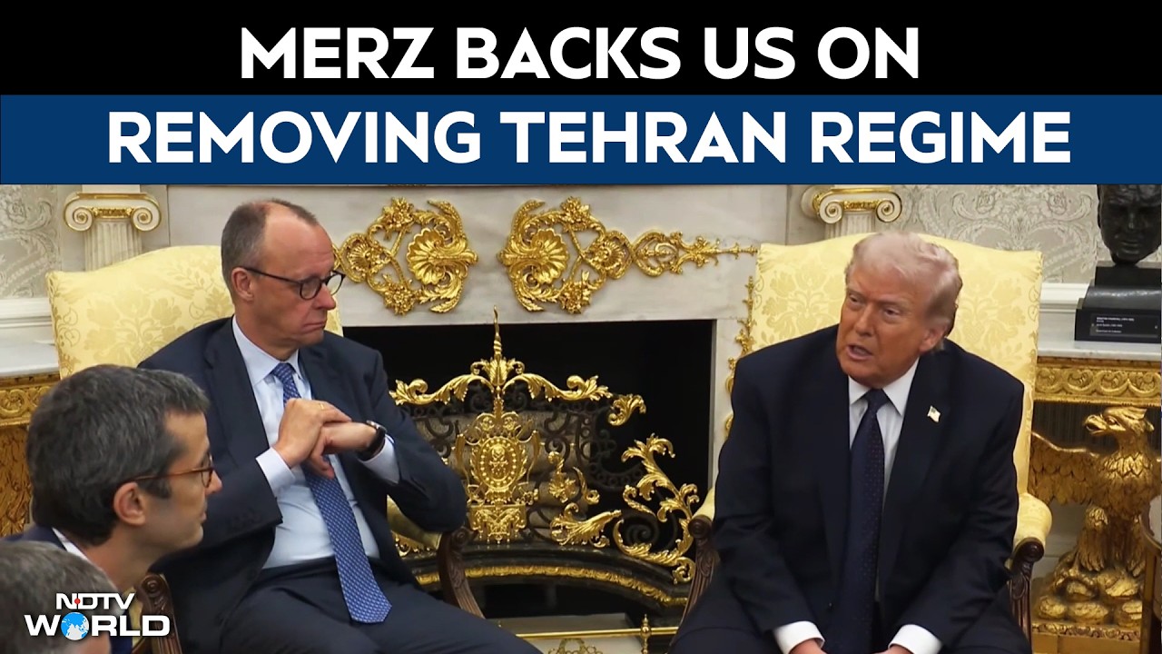 Trump Holds Bilateral Meeting With German Chancellor Merz Who Backed US On Removing Tehran Regime