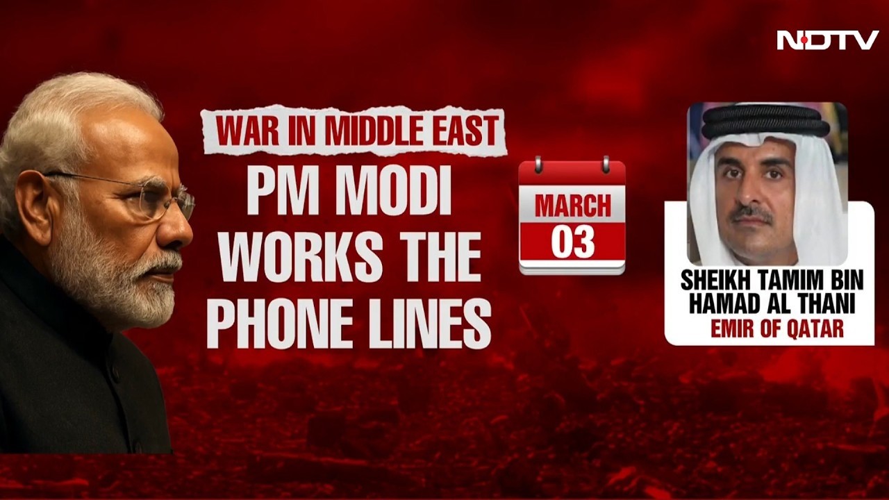 PM Modi News | PM Modi Condemns Iran's Attacks On Gulf Nations