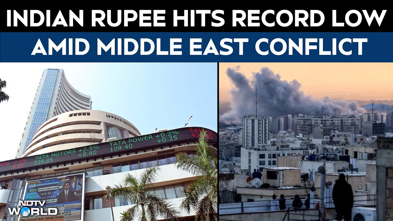 Indian Markets Plunge Nearly 2% As Middle East Conflict Escalates, Rupee Opens At Record Low